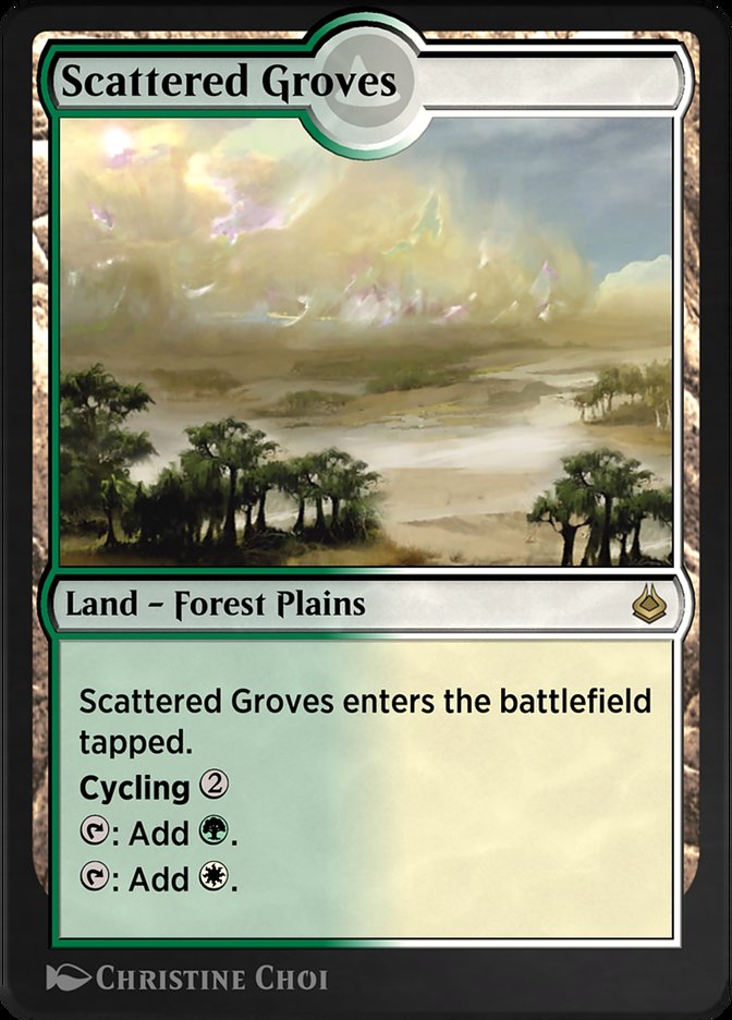 Magic the Gathering Card - Scattered Groves - MTG Circle