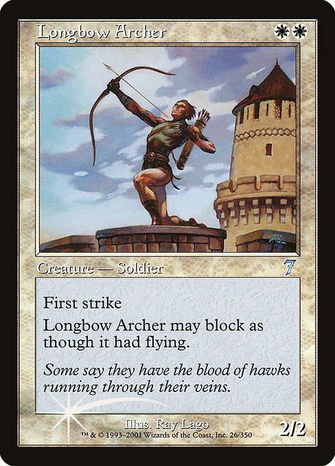 Magic the Gathering Card - Longbow Archer - MTG Circle