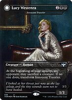 Magic the Gathering Card - Innocent Traveler // Malicious Invader - MTG Circle