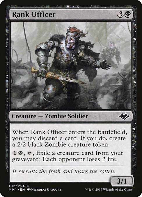 Magic the Gathering Card - Rank Officer - MTG Circle