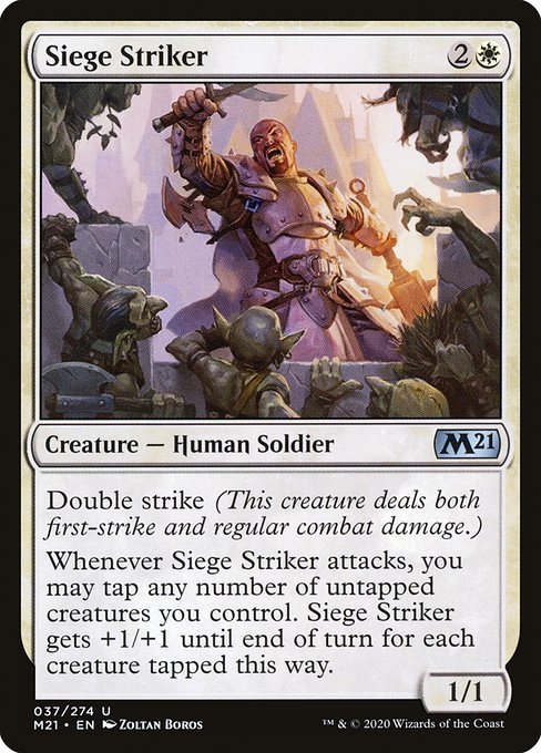 Magic the Gathering Card - Siege Striker - MTG Circle