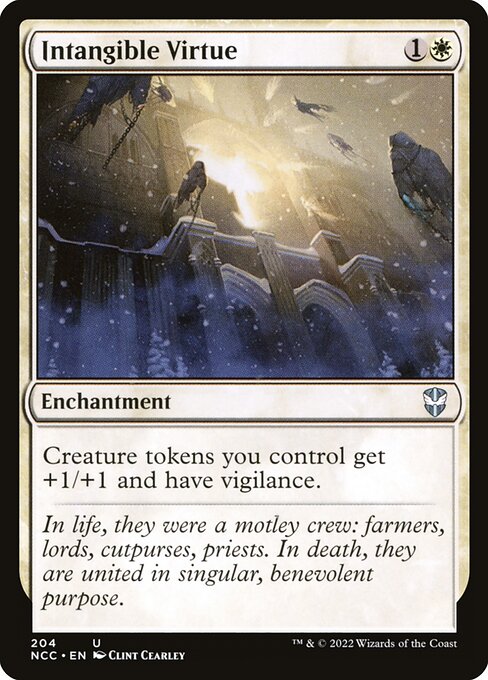 Magic the Gathering Card - Intangible Virtue - MTG Circle