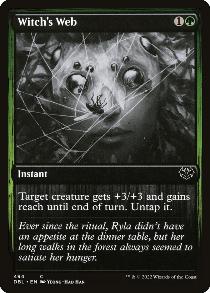 Magic the Gathering Card - Witch's Web - MTG Circle