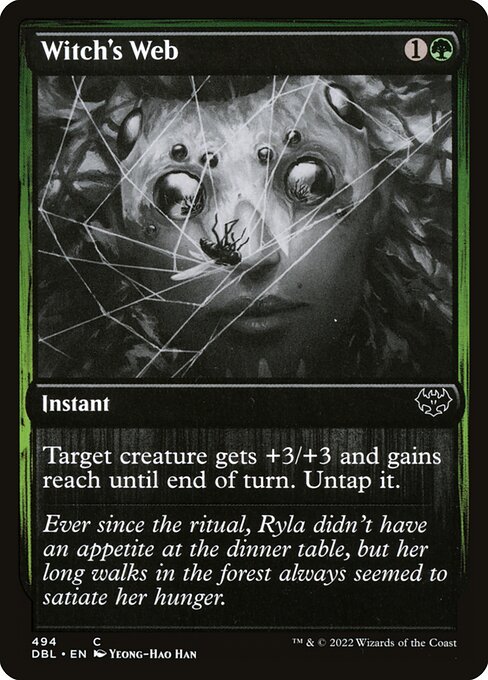 Magic the Gathering Card - Witch's Web - MTG Circle