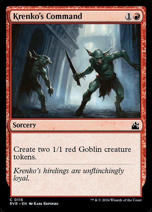 Magic the Gathering Card - Krenko's Command - MTG Circle