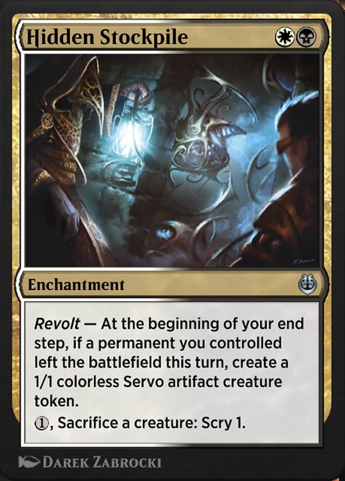 Magic the Gathering Card - Hidden Stockpile - MTG Circle