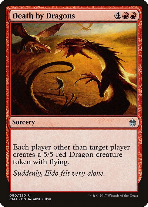 Magic the Gathering Card - Death by Dragons - MTG Circle