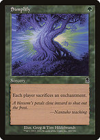 Magic the Gathering Card - Simplify - MTG Circle