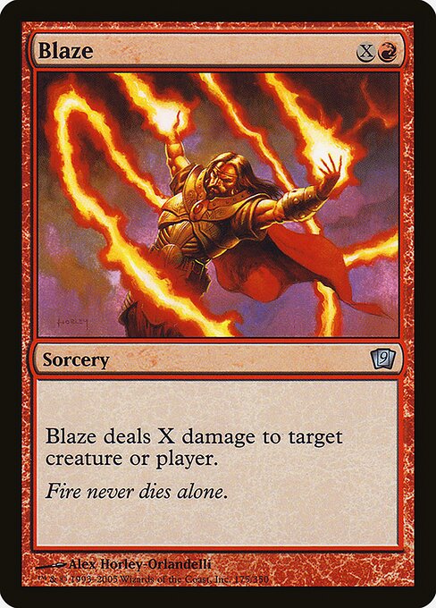 Magic the Gathering Card - Blaze - MTG Circle