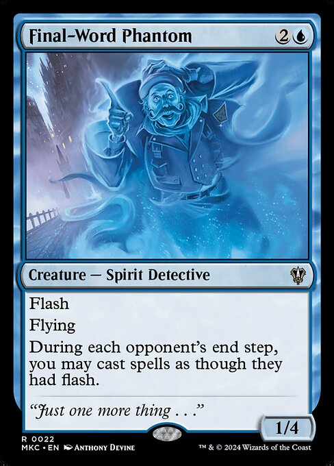 Magic the Gathering Card - Final-Word Phantom - MTG Circle