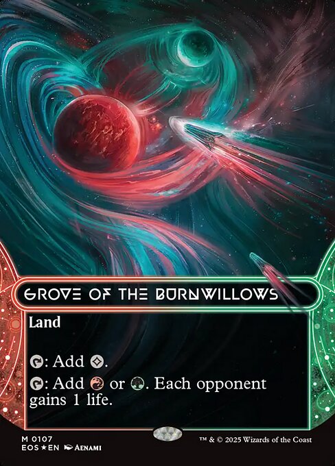 Magic the Gathering Card - Grove of the Burnwillows - MTG Circle