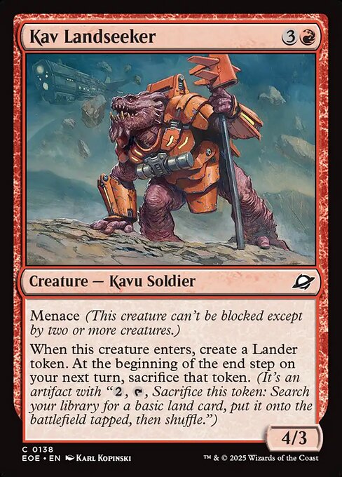 Magic the Gathering Card - Kav Landseeker - MTG Circle