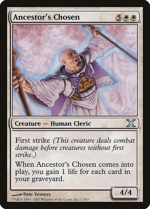 Magic the Gathering Card - Ancestor's Chosen - MTG Circle