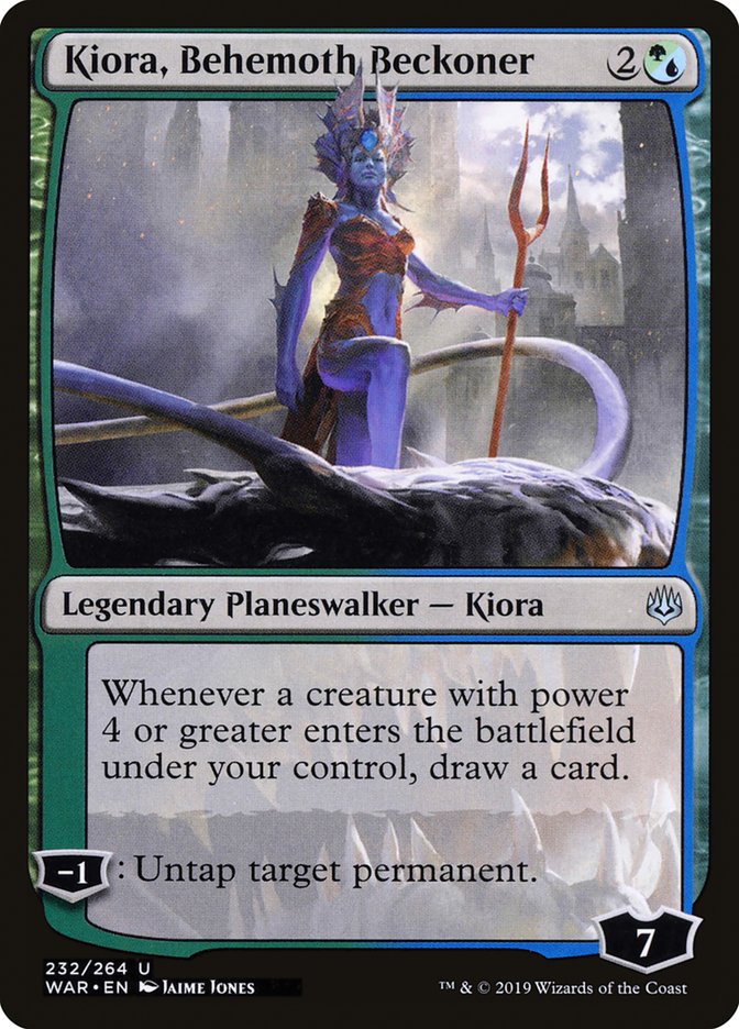 Magic the Gathering Card - Kiora, Behemoth Beckoner - MTG Circle