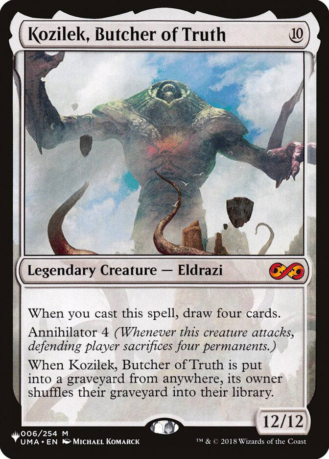 Magic the Gathering Card - Kozilek, Butcher of Truth - MTG Circle