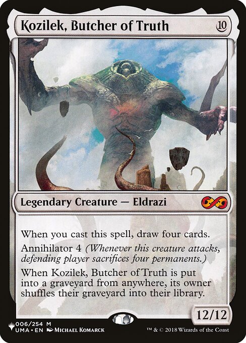 Magic the Gathering Card - Kozilek, Butcher of Truth - MTG Circle
