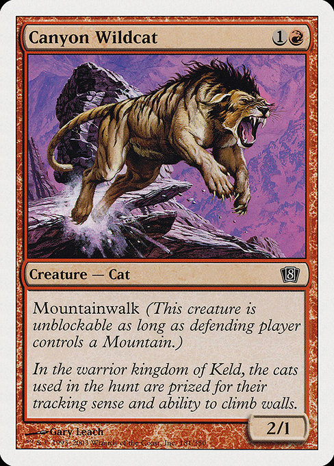 Magic the Gathering Card - Canyon Wildcat - MTG Circle