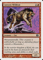 Magic the Gathering Card - Canyon Wildcat - MTG Circle