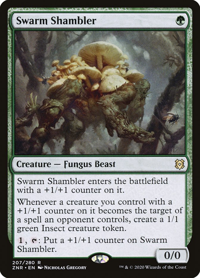 Magic the Gathering Card - Swarm Shambler - MTG Circle