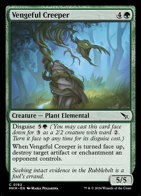 Magic the Gathering Card - Vengeful Creeper - MTG Circle