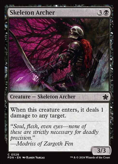 Magic the Gathering Card - Skeleton Archer - MTG Circle