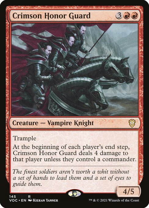 Magic the Gathering Card - Crimson Honor Guard - MTG Circle