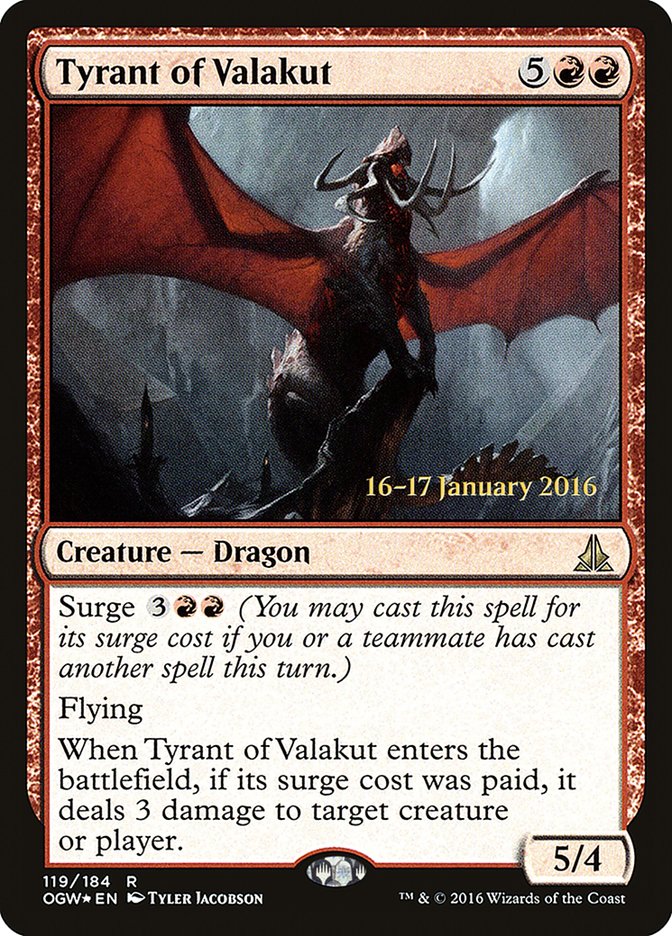 Magic the Gathering Card - Tyrant of Valakut - MTG Circle