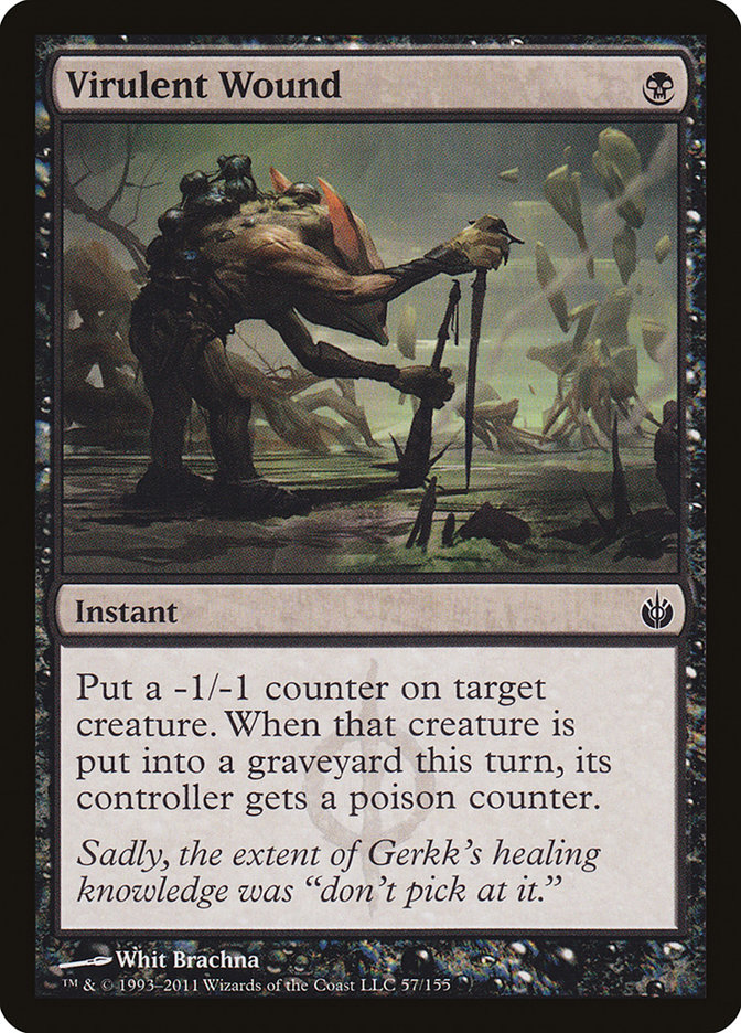 Magic the Gathering Card - Virulent Wound - MTG Circle