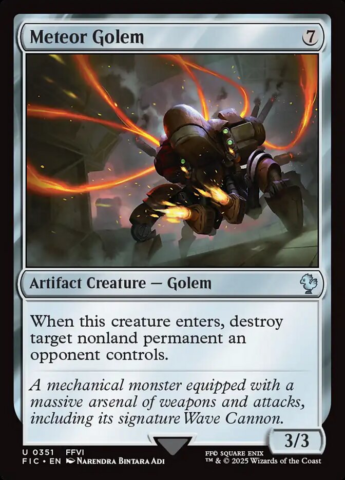 Magic the Gathering Card - Meteor Golem - MTG Circle