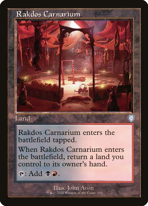 Magic the Gathering Card - Rakdos Carnarium - MTG Circle