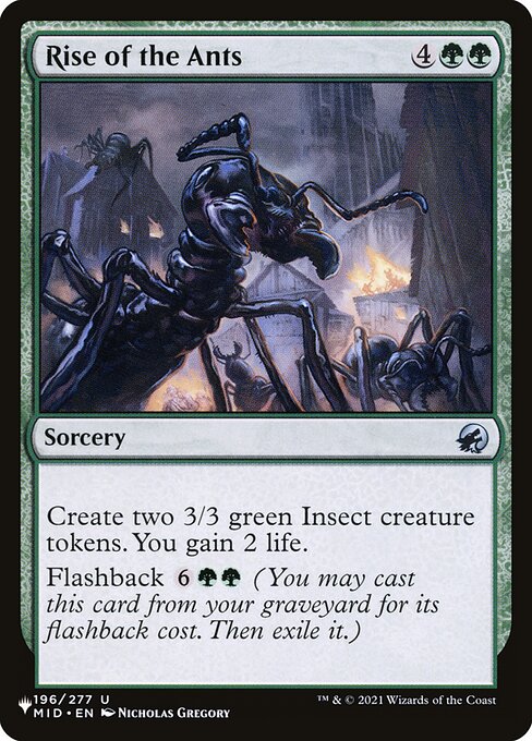 Magic the Gathering Card - Rise of the Ants - MTG Circle