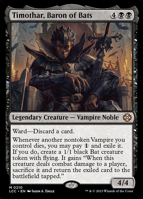 Magic the Gathering Card - Timothar, Baron of Bats - MTG Circle