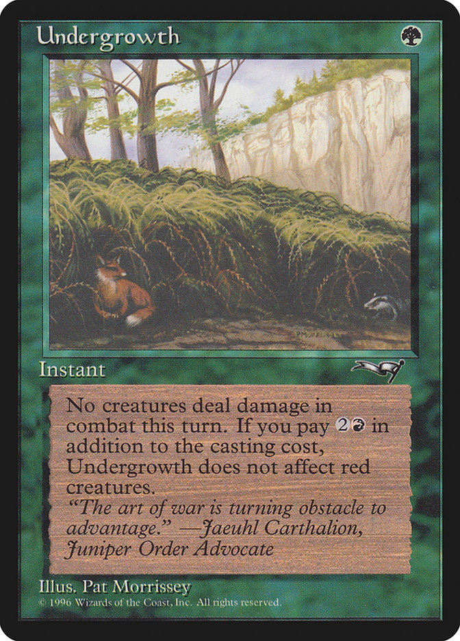 Magic the Gathering Card - Undergrowth - MTG Circle