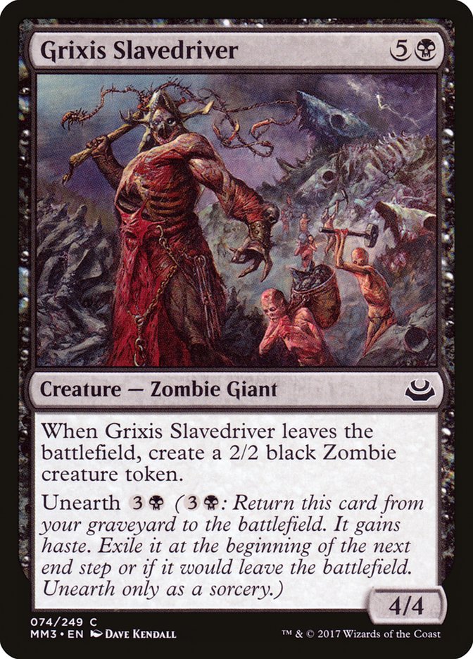 Magic the Gathering Card - Grixis Slavedriver - MTG Circle