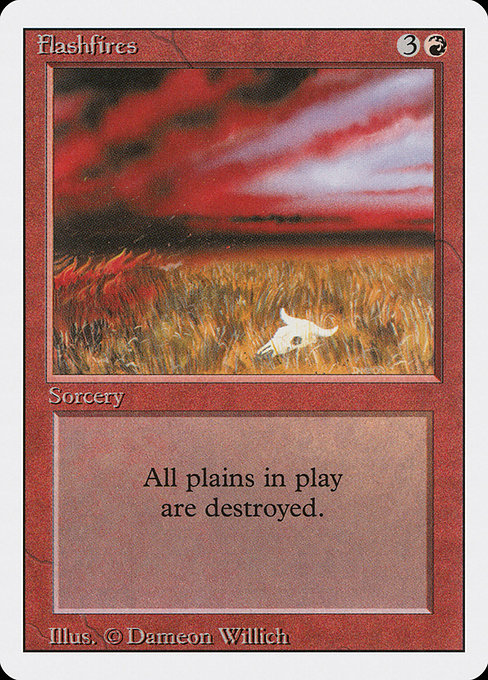 Magic the Gathering Card - Flashfires - MTG Circle