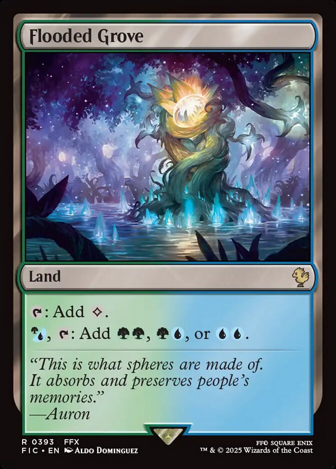 Magic the Gathering Card - Flooded Grove - MTG Circle