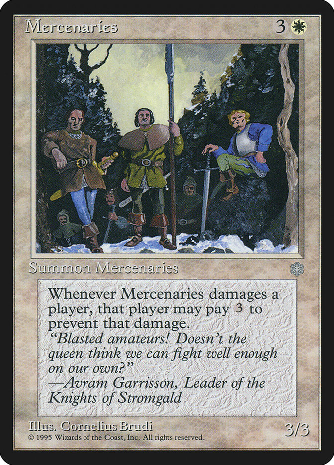 Magic the Gathering Card - Mercenaries - MTG Circle