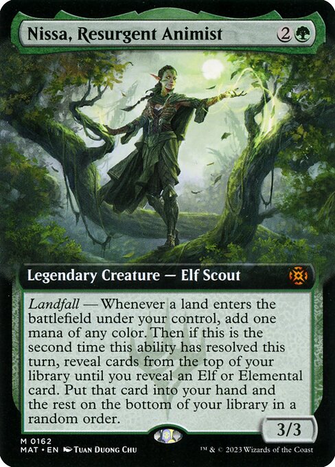 Magic the Gathering Card - Nissa, Resurgent Animist - MTG Circle