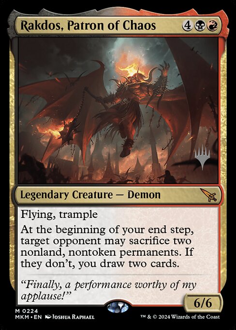 Magic the Gathering Card - Rakdos, Patron of Chaos - MTG Circle