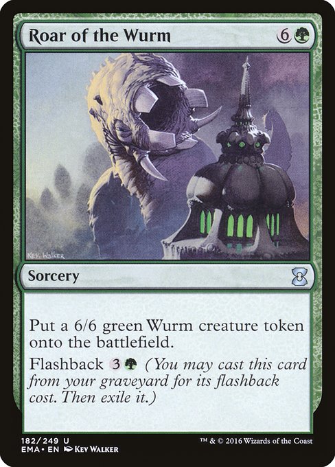 Magic the Gathering Card - Roar of the Wurm - MTG Circle