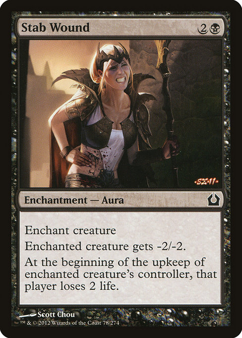 Magic the Gathering Card - Stab Wound - MTG Circle