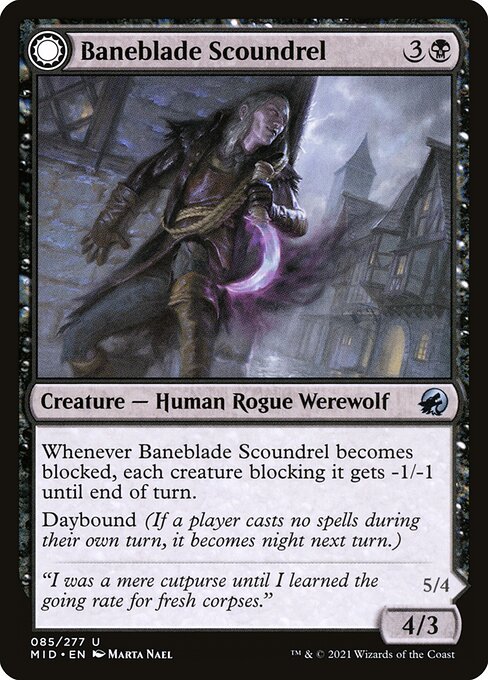 Magic the Gathering Card - Baneblade Scoundrel - MTG Circle