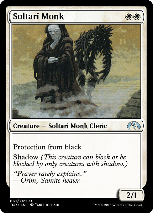 Magic the Gathering Card - Soltari Monk - MTG Circle