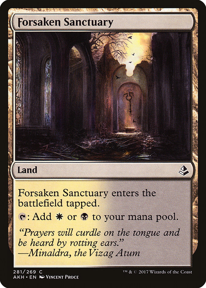 Magic the Gathering Card - Forsaken Sanctuary - MTG Circle