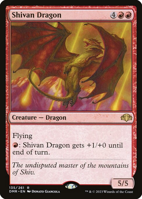 Magic the Gathering Card - Shivan Dragon - MTG Circle