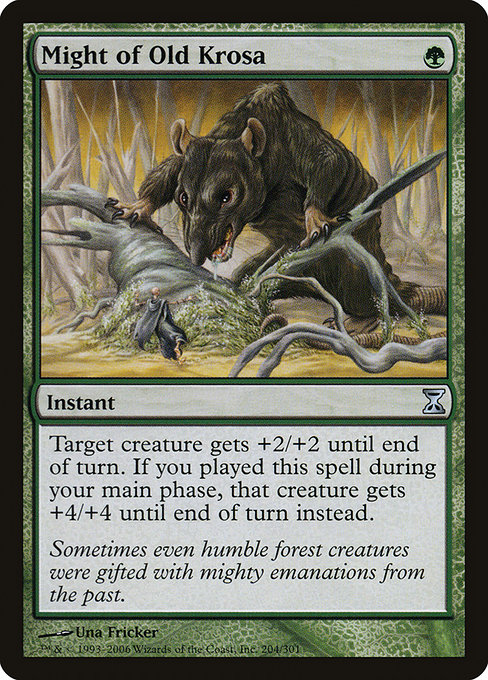 Magic the Gathering Card - Might of Old Krosa - MTG Circle