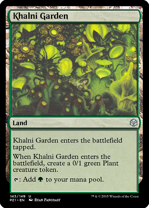 Magic the Gathering Card - Khalni Garden - MTG Circle