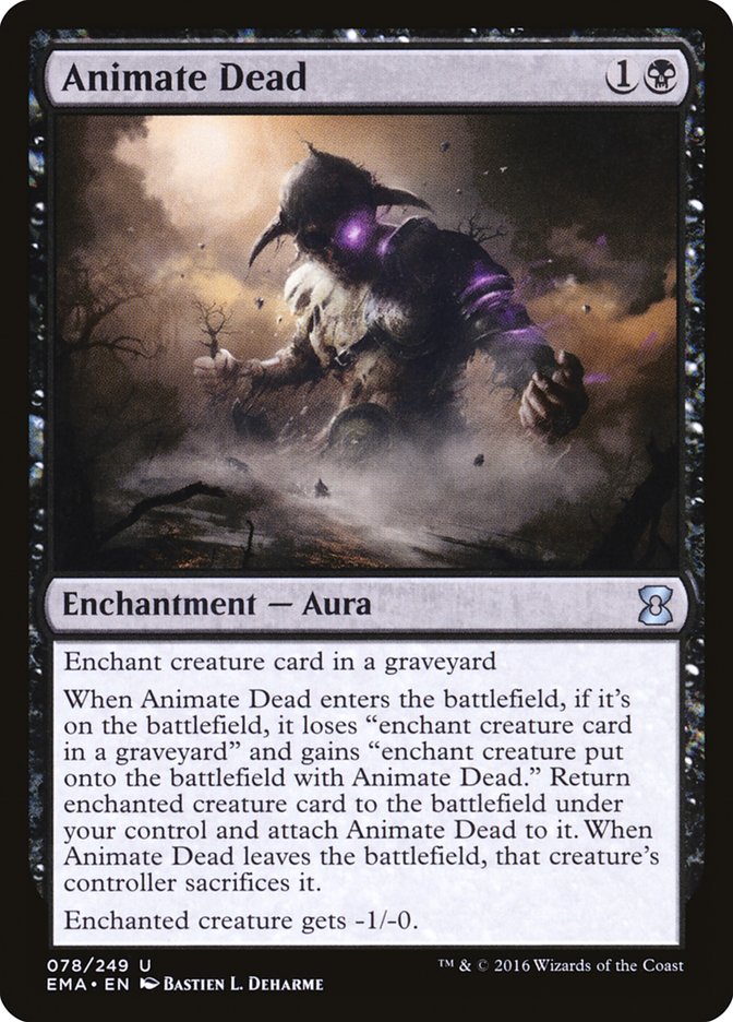 Magic the Gathering Card - Animate Dead - MTG Circle