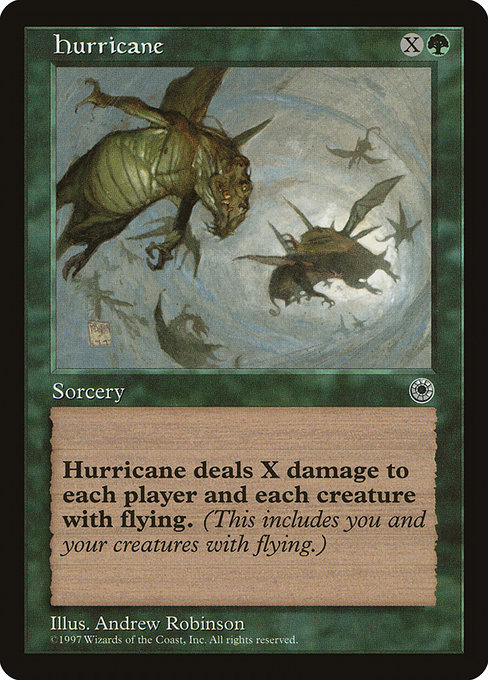 Magic the Gathering Card - Hurricane - MTG Circle