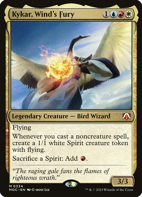 Magic the Gathering Card - Kykar, Wind's Fury - MTG Circle